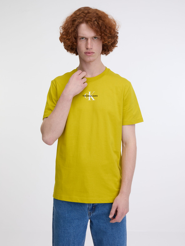 Calvin Klein Jeans Monologo Regular T-shirt Verde