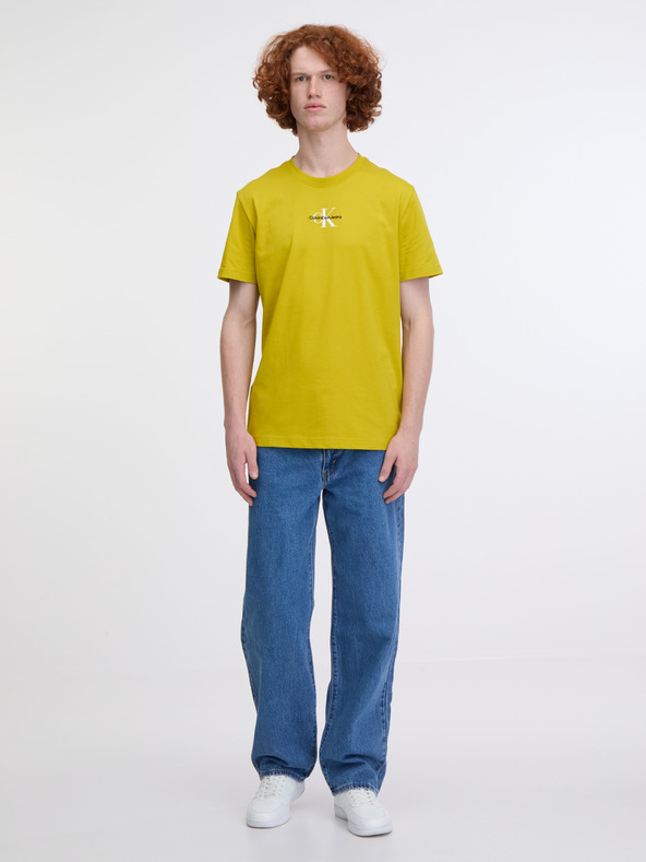 Calvin Klein Jeans Monologo Regular T-shirt Verde