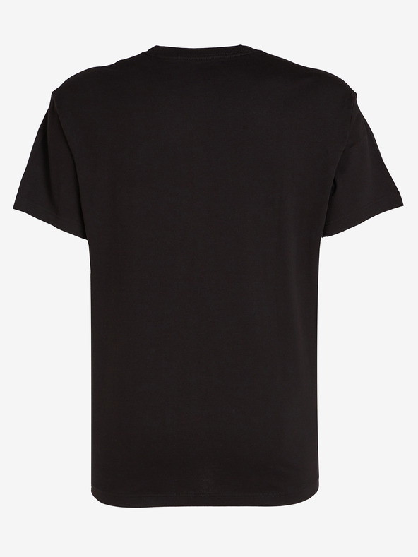 Calvin Klein Jeans Two Tone Monologo T-shirt Negro