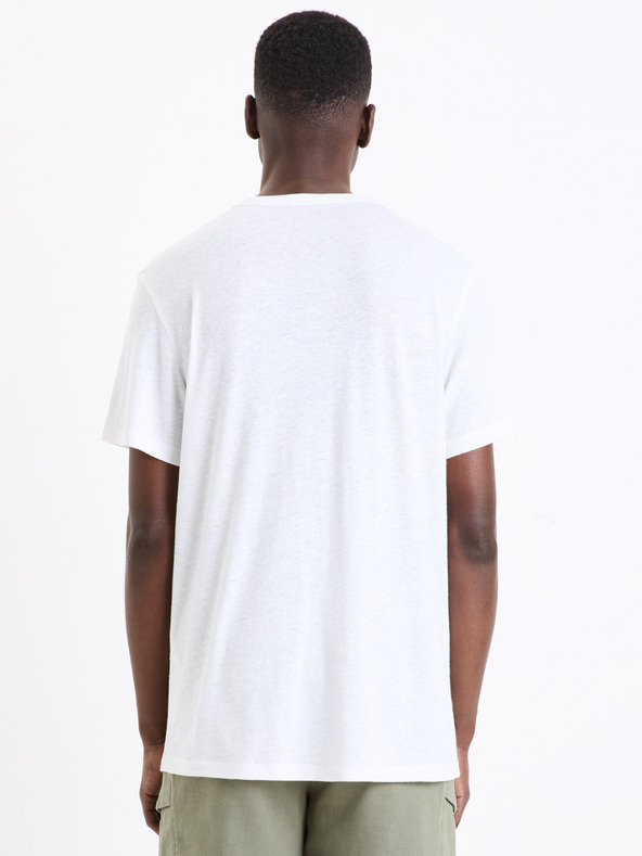 Celio Geliney T-shirt Blanco