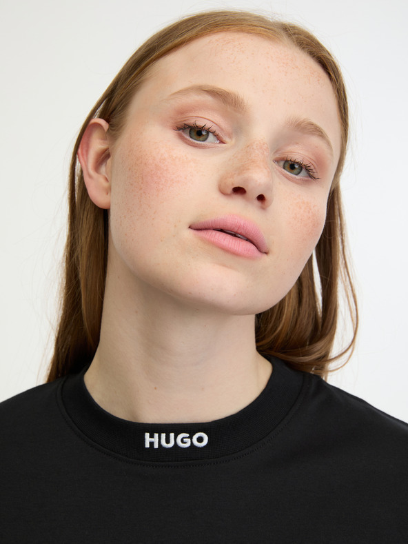 HUGO Dina T-shirt Negro