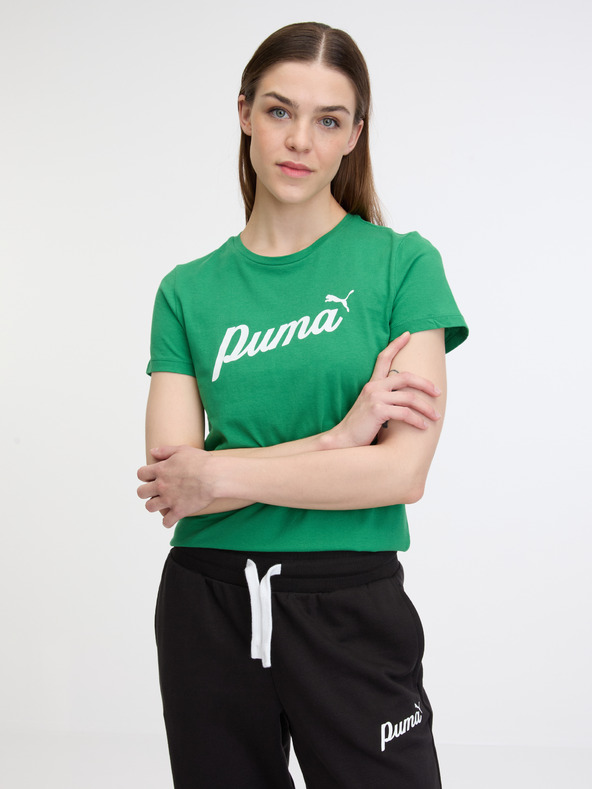 Puma ESS+ Script T-shirt Verde