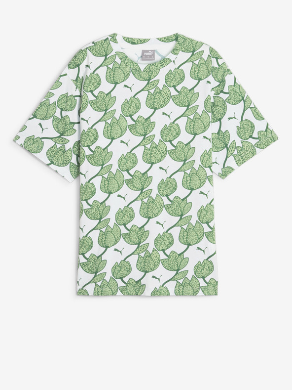 Puma ESS+ Blossom AOP T-shirt Verde