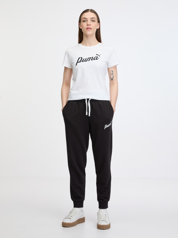 Puma ESS+ Script T-shirt Blanco