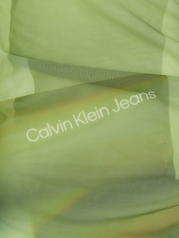 Calvin Klein Jeans Illuminated Mesh Dresses Verde