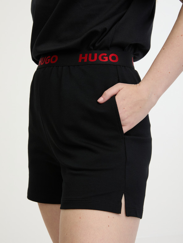 HUGO Sporty Shorts Negro