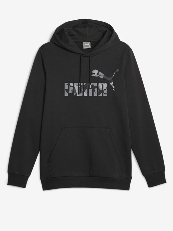 Puma ESS+ Camo Graphic Hoodie FL Sweatshirt Negro