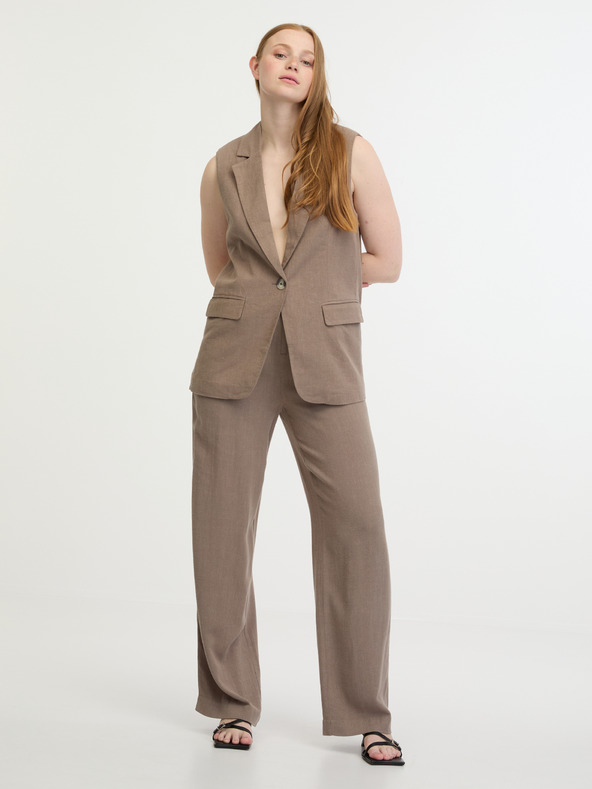 ONLY Agnes Trousers Marrón