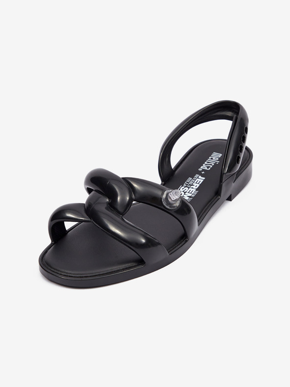 Melissa Tube Sandal + Jeremy Scott Sandals Negro