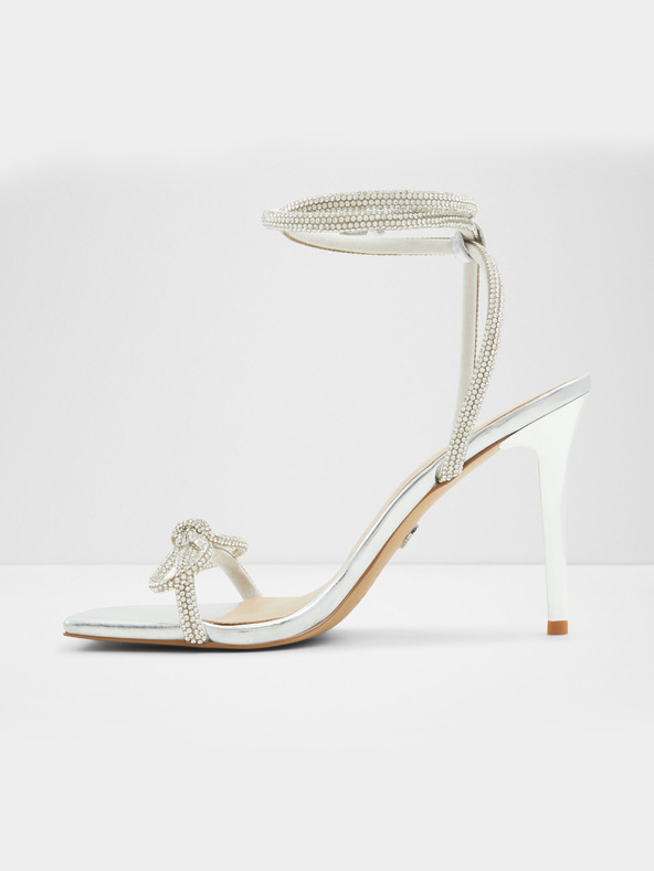 Aldo Barrona Sandals Plateado