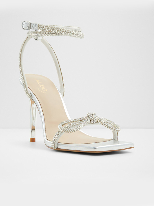 Aldo Barrona Sandals Plateado