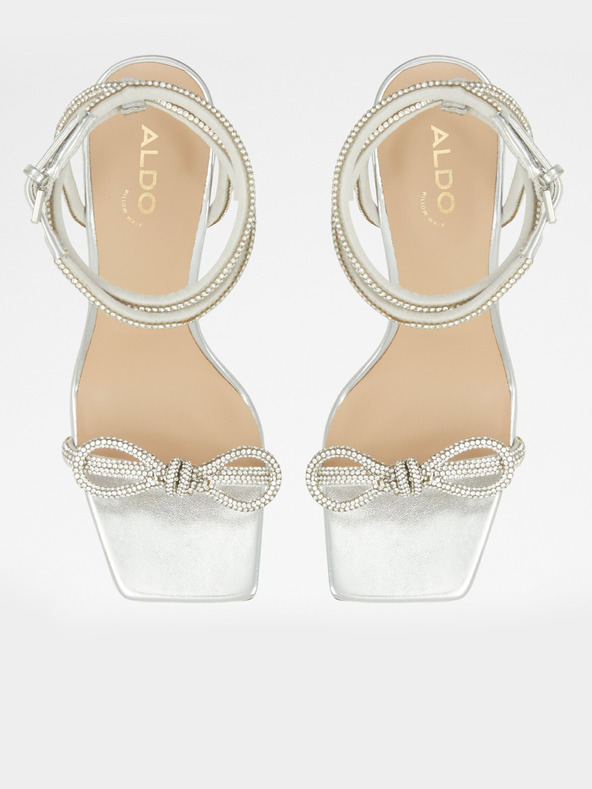 Aldo Barrona Sandals Plateado