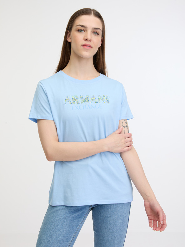 Armani Exchange Camiseta Azul