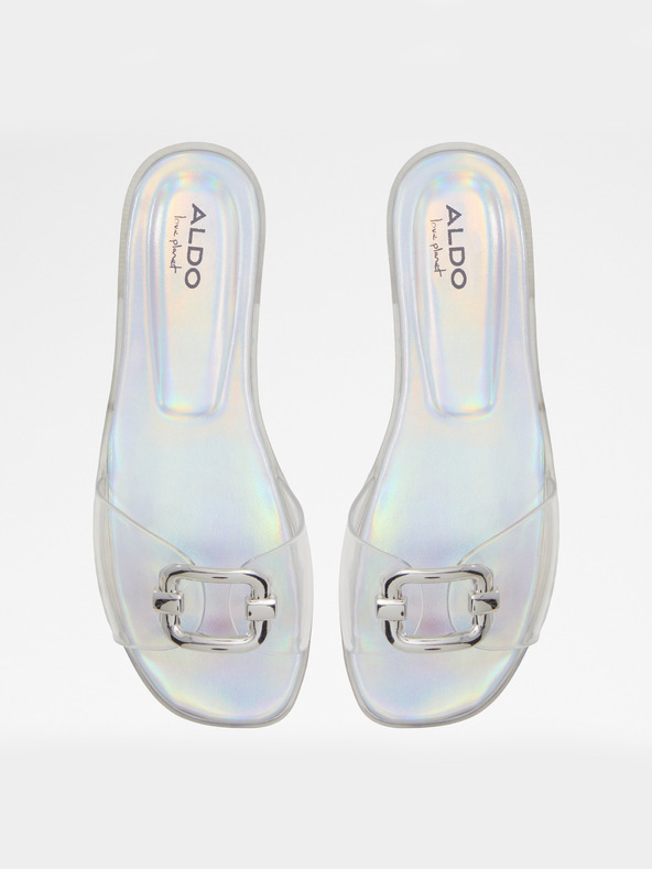 Aldo Jellyicious Slippers Blanco