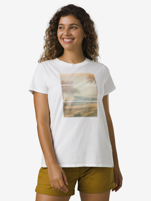 PrAna Getaway T-shirt Blanco