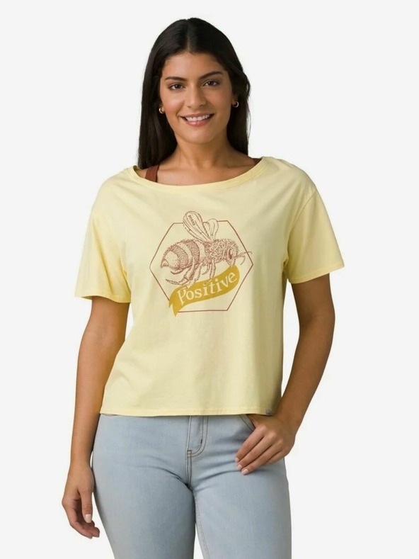 PrAna Bee Positive T-shirt Amarillo