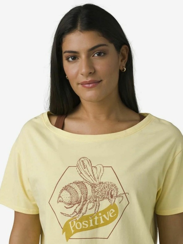 PrAna Bee Positive T-shirt Amarillo