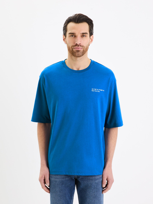 Celio Gesympa T-shirt Azul