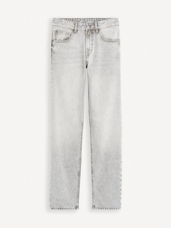 Celio C15 Straight Fodroit 30 Jeans Gris