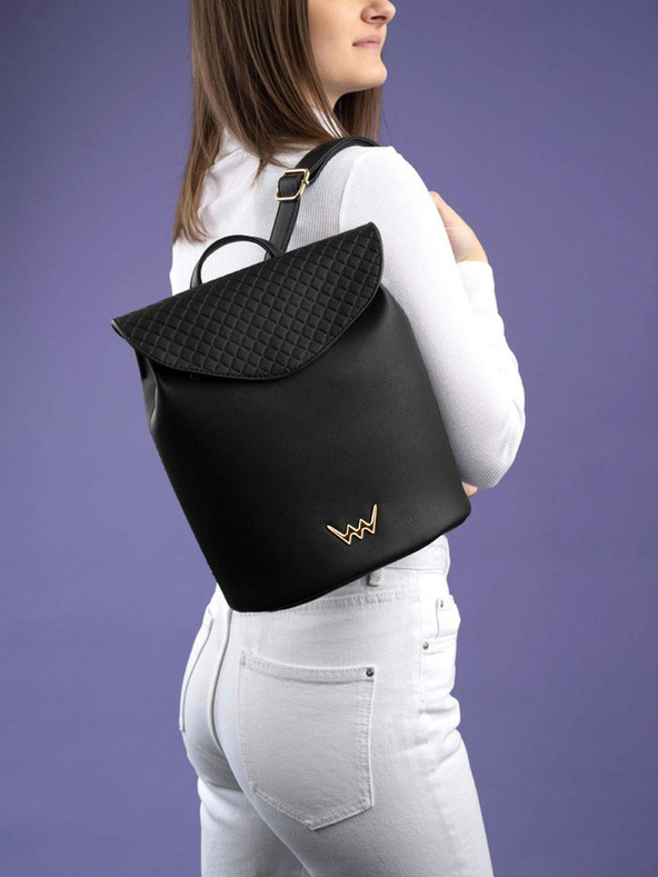 Vuch Linton Diamond Black Backpack Negro