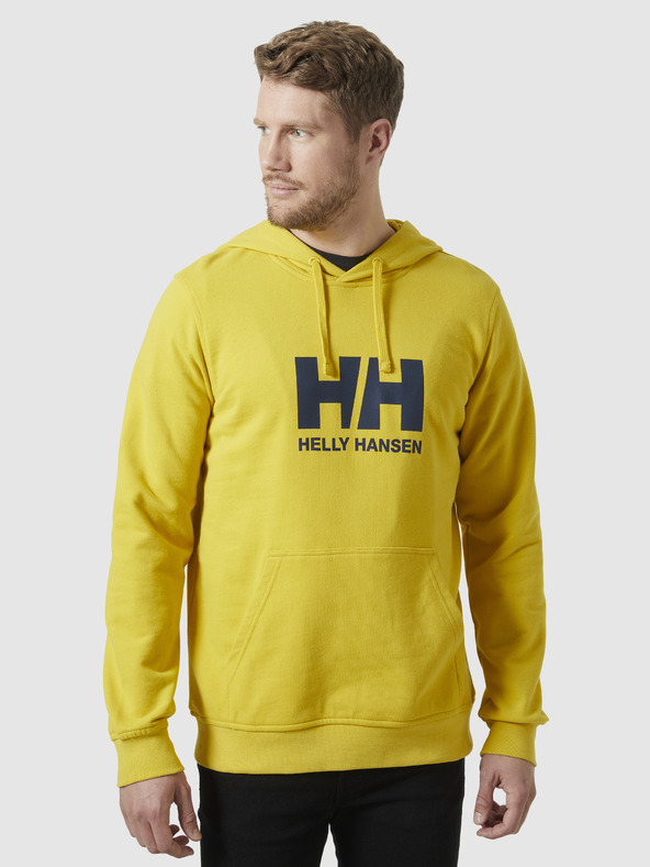 Helly Hansen HH Logo Hoodie Sweatshirt Amarillo