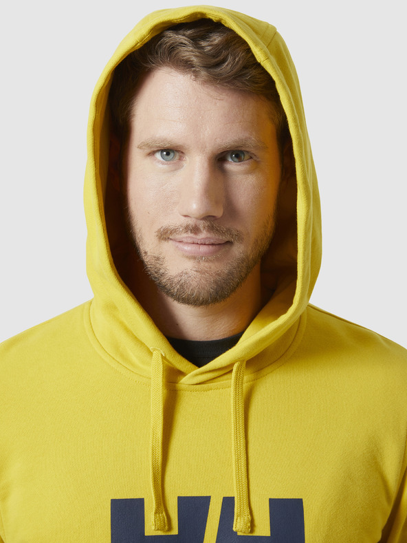 Helly Hansen HH Logo Hoodie Sweatshirt Amarillo