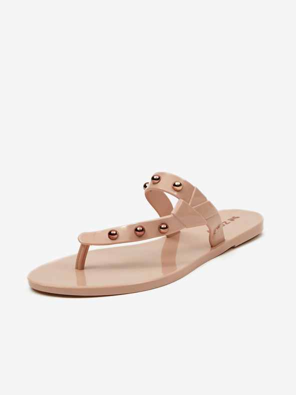 Zaxy Spike Thong Nude Flip-flops Rosa