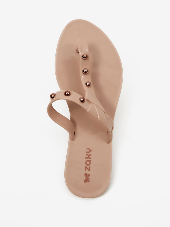 Zaxy Spike Thong Nude Flip-flops Rosa