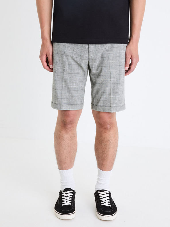 Celio Gocheckbm 30 Short Pants Gris