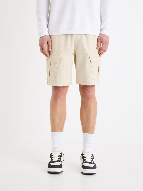 Celio Cargo Gocargobm Short Pants Beis