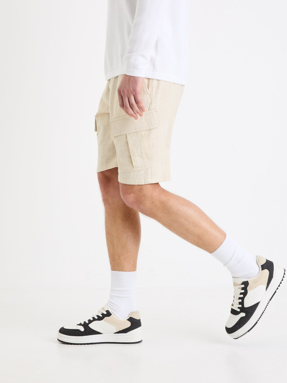 Celio Cargo Gocargobm Short Pants Beis