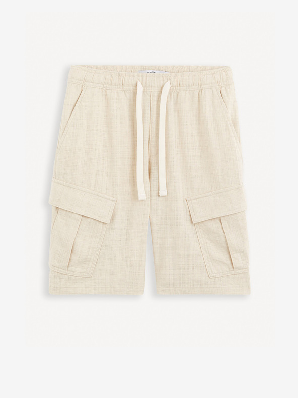 Celio Cargo Gocargobm Short Pants Beis