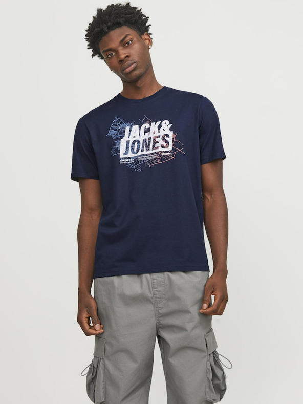 Jack & Jones Map T-shirt Azul