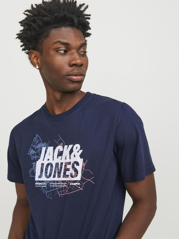 Jack & Jones Map T-shirt Azul