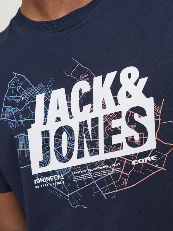 Jack & Jones Map T-shirt Azul