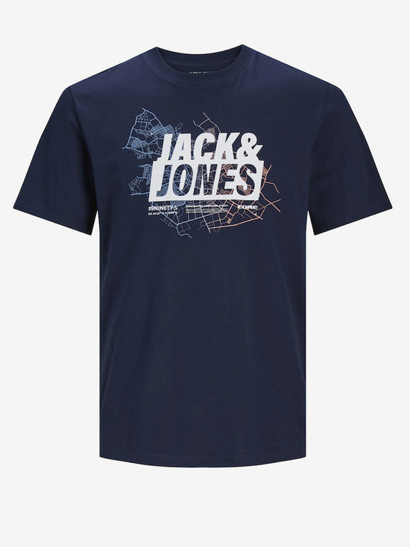 Jack & Jones Map T-shirt Azul