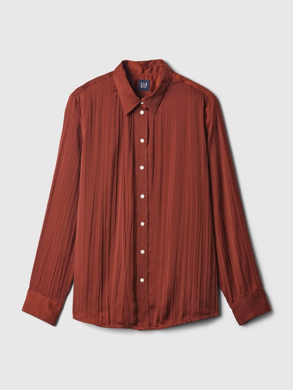 GAP Boyfriend Shirt Marrón