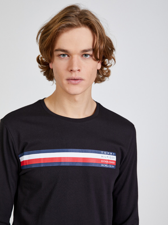 Tommy Hilfiger Sliced Bar T-shirt Negro