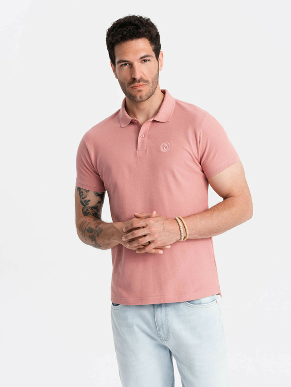 Ombre Clothing Camiseta Polo Rosa