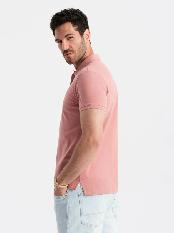 Ombre Clothing Camiseta Polo Rosa