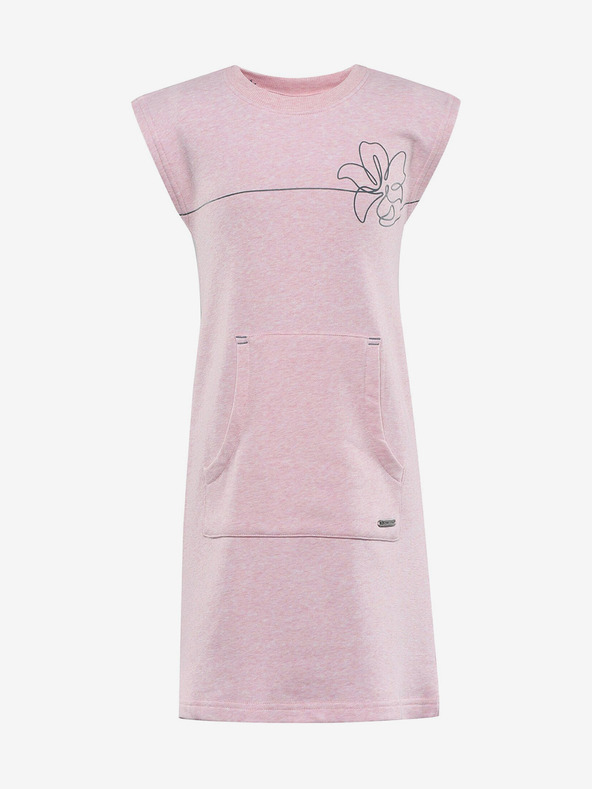 ALPINE PRO Hudero Kids Dress Rosa