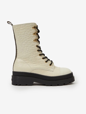 Scotch & Soda Aubri Mid Boot Off White Croco Kotníková obuv