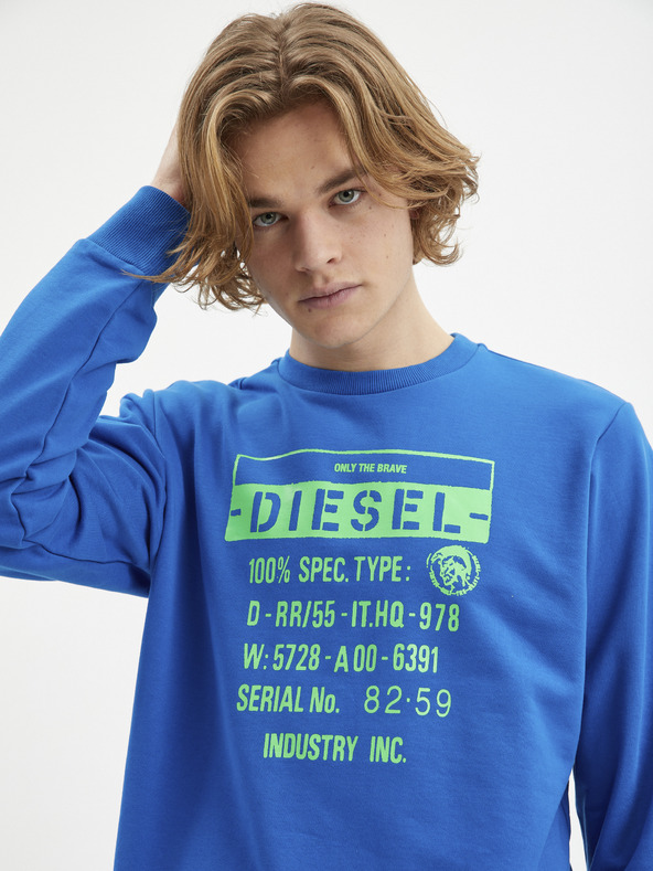 Diesel Girk Sweatshirt Azul