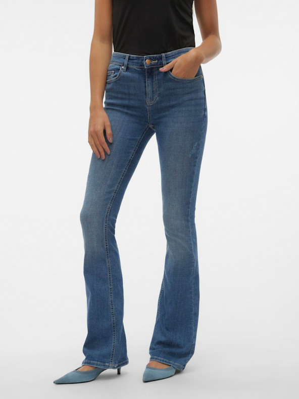 Vero Moda Flash Jeans Modrá