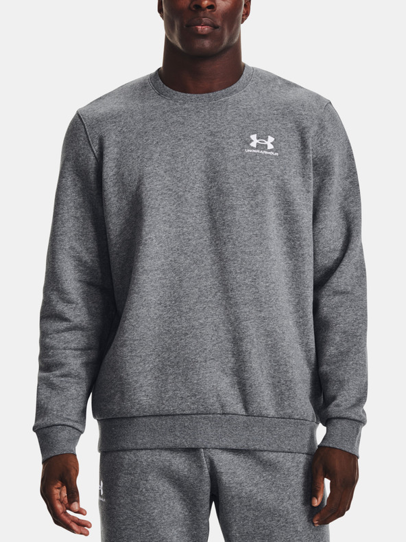 Under Armour UA Essential Fleece Crew Mikina Šedá