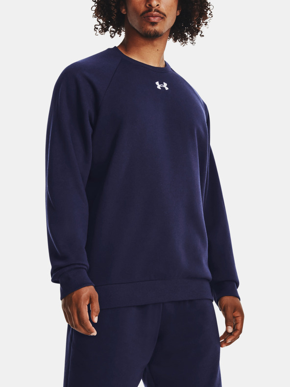 Under Armour UA Rival Fleece Crew Mikina Modrá