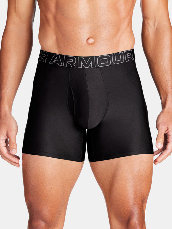 Under Armour UA Performance Tech 6in Boxerky 3 ks Černá