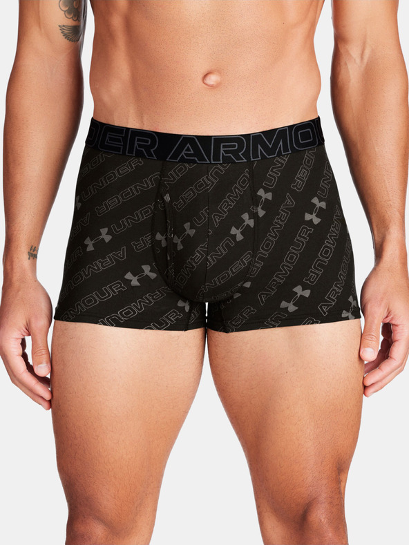 Under Armour M UA Perf Cotton Nov 3in Boxerky 3 ks Černá