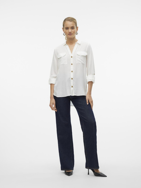 Vero Moda Bumpy Blouse Blanco