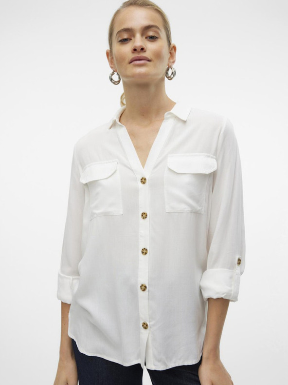 Vero Moda Bumpy Blouse Blanco